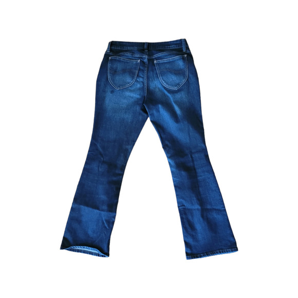 Lee Riders Midrise Bootcut Stretch Jeans Dark Blue Denim Sz. 8 P - Picture 3 of 10